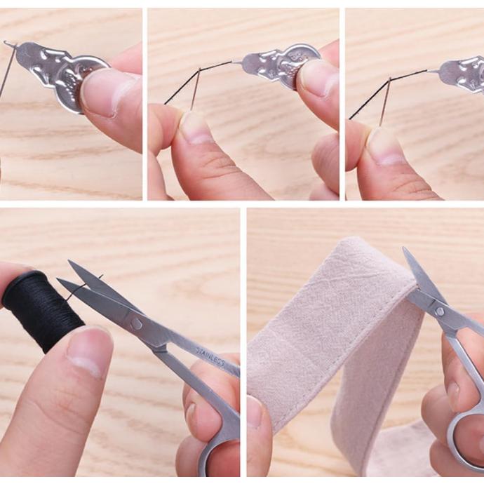 Beginner Embroidery Kit, One Portable Sewing Set with Reusable Stitch Book, 86-Piece Tools Including Threads, Needles, Scissors for Hand Embroidery, Ideal for Travel, Gifts and DIY Crafts All-In-One