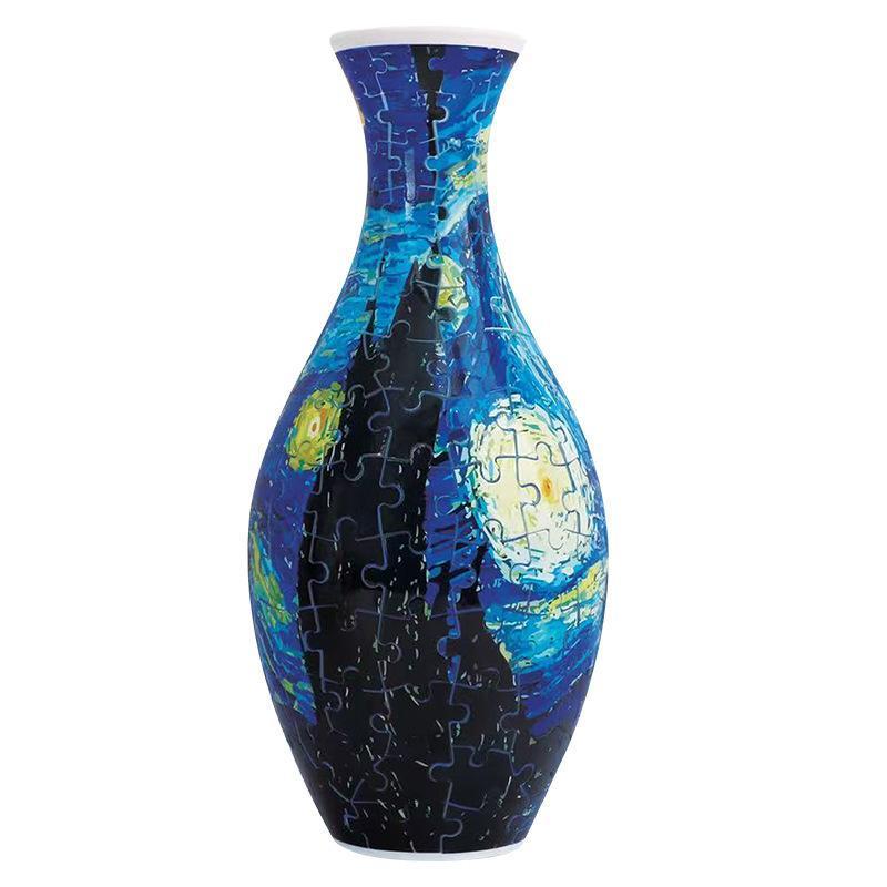 3d Puzzle Vase for Adults,Puzzle Planter Pot for Women,3d Art Jar Puzzles for House Flowers Arrangements and Home Decoration, Gift,Decor