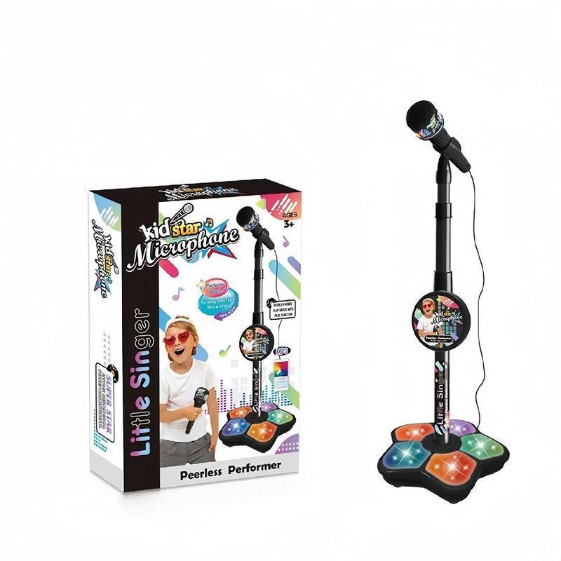 Kids Karaoke Microphone Toy with Flashing Lights – Fun Singing Machine for Girls, Music Toy with Speaker, Birthday Gift Idea for Little Singers,Christmas,Gift